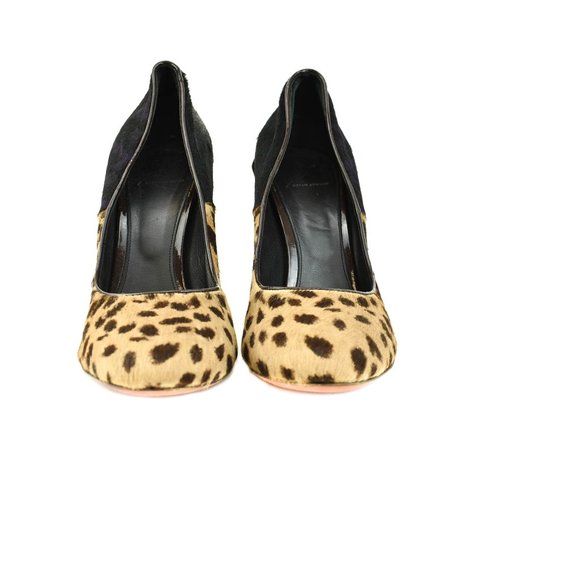 BRIAN ATWOOD: Multicolor, Leopard Print Calf Heels - Picture 5 of 10